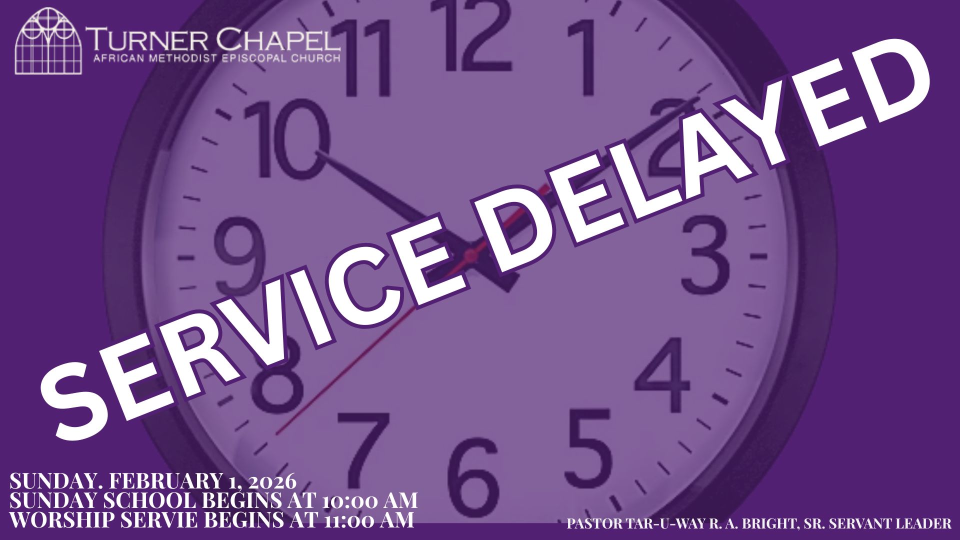 Service Delayed